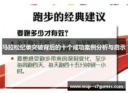 马拉松纪录突破背后的十个成功案例分析与启示